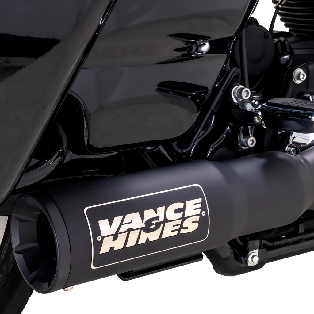 2-into-1 PCX Black Exhaust for Harley Touring (2017–2022)