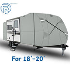 RV Cover for Travel Trailer 18'-20' (Anti-UV, Gray)
