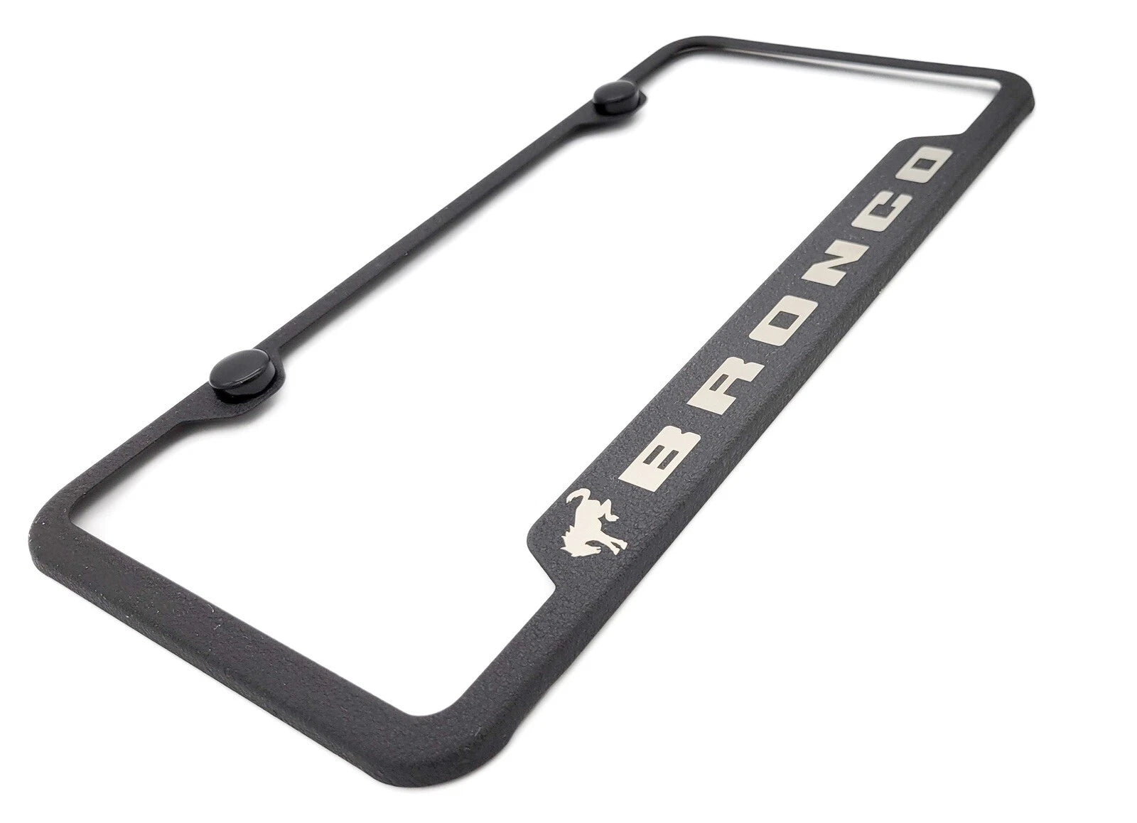 Notched License Plate Frame for Ford Bronco Script Logo (2021–2025)