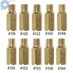 Set of 10 Main Jets for OKO KOSO PE PWK Carburetor (Available Size 118-160)