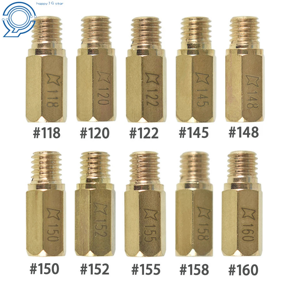 Set of 10 Main Jets for OKO KOSO PE PWK Carburetor (Available Size 118-160)