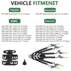Set of 6 Spider Fuel Injectors for GMC Chevy Isuzu Oldsmobile 4.3L V6 (1996–2002)