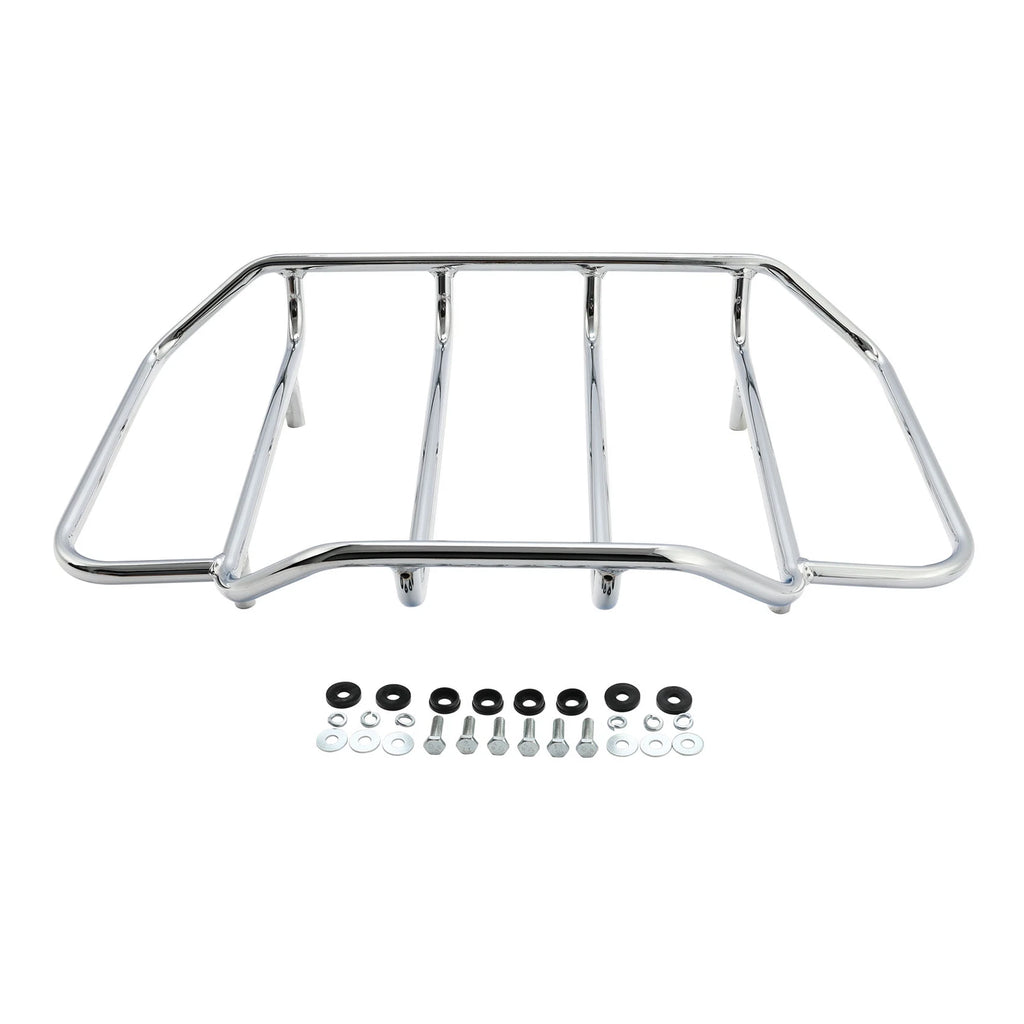 Chrome Luggage Top Rack for Harley Touring (2014–2023)
