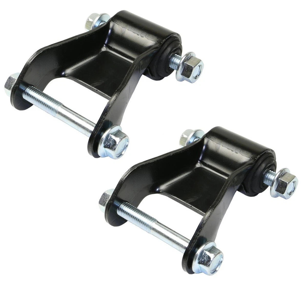 Set of 2 Rear Leaf Spring Shackles Moog for Sierra 1500, Silverado 2500 (2007–2014)