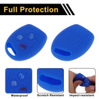 Dark Blue Key Case for Ford Courier (3 Buttons)