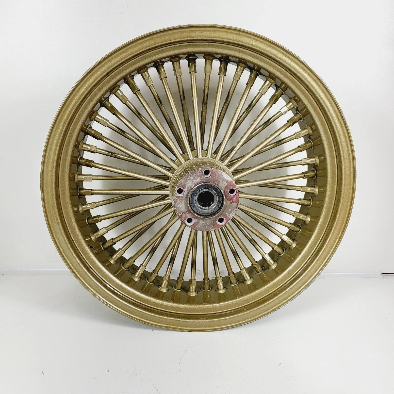 18" x 5.5" Fat King Daddy Gold Spoke Rear Wheel Rim for Harley Custom