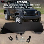 Gas Tank Skid Plate for Jeep Wrangler JK 2007–2018 4WD 2-Door Black 794