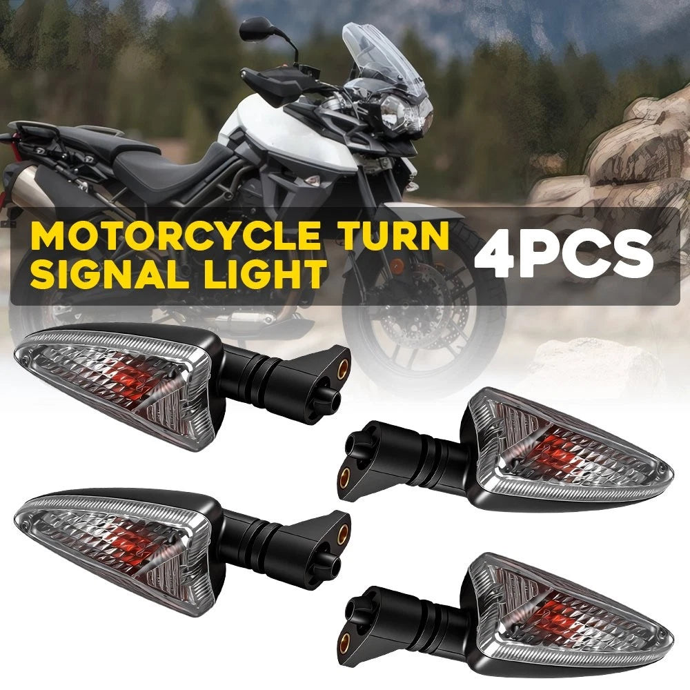 Set of 4 Amber Turn Lights for Triumph Tiger XC (2010–2020) Speed Triple (1994–2020)