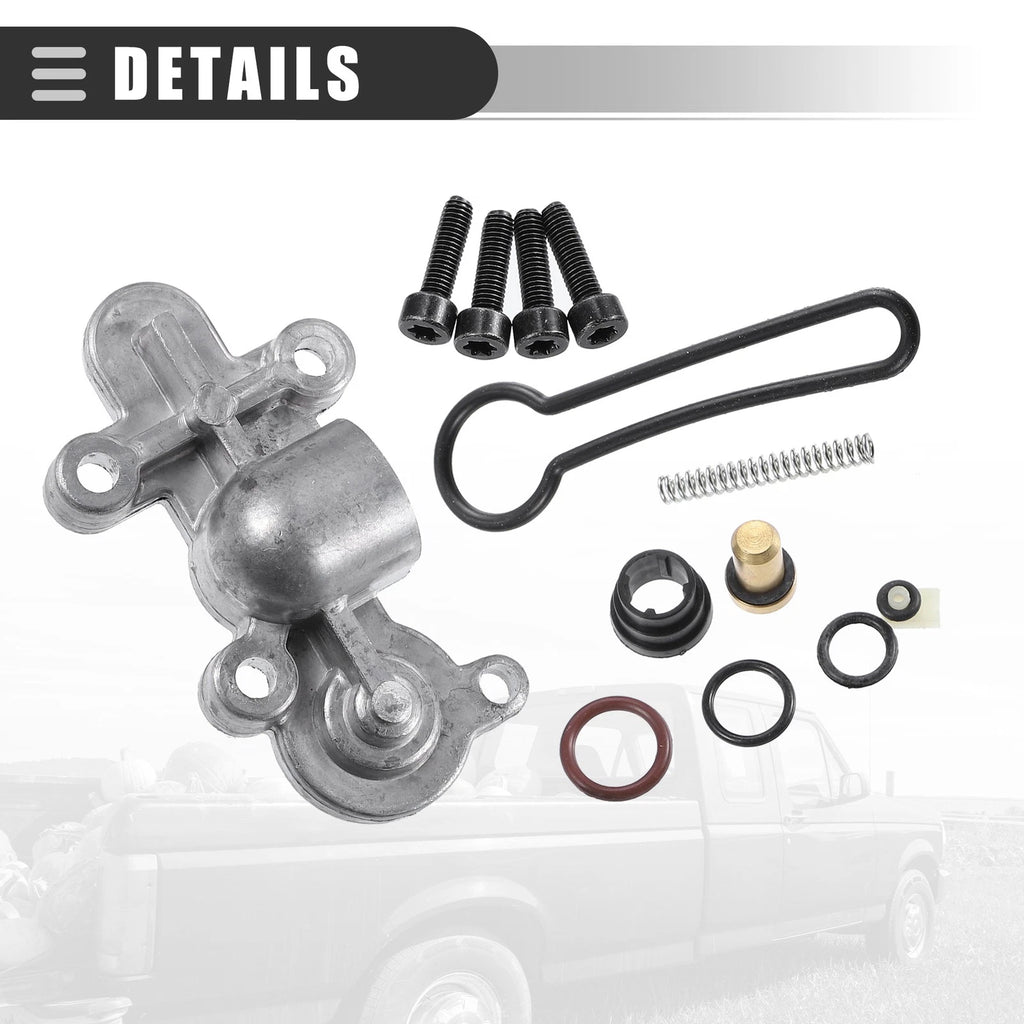 Fuel Pressure Regulator Kit for Ford (2003–2007) 3C3Z9T517AG Silver Black