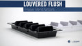 5-Slotted Louvered Ventilators for (13-1/4 x 4-3/4, Black) FO106