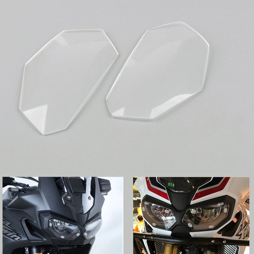 Front Headlight Lens Covers Guard for Honda CRF1000L Africa Twin (2016–2017)