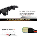 2X Clear White LED Front Side Marker Lights for Mazda MX-5 Miata
