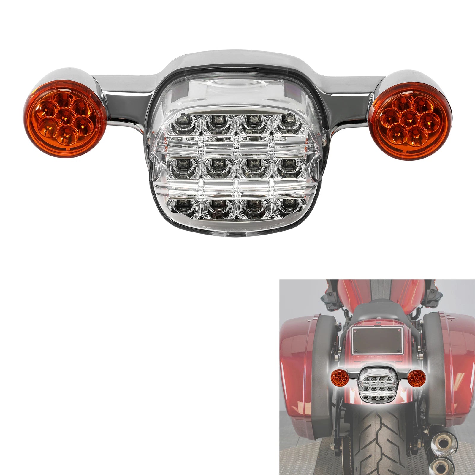 LED Rear Brake Turn Signal Tail Light for Harley Low Rider ST (2022–2024)