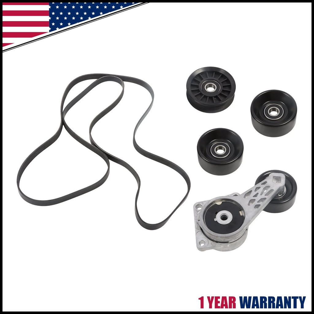 Serpentine Belt Tensioner Pulley Component Kit for Ford (2005–2014) 90K-38274A