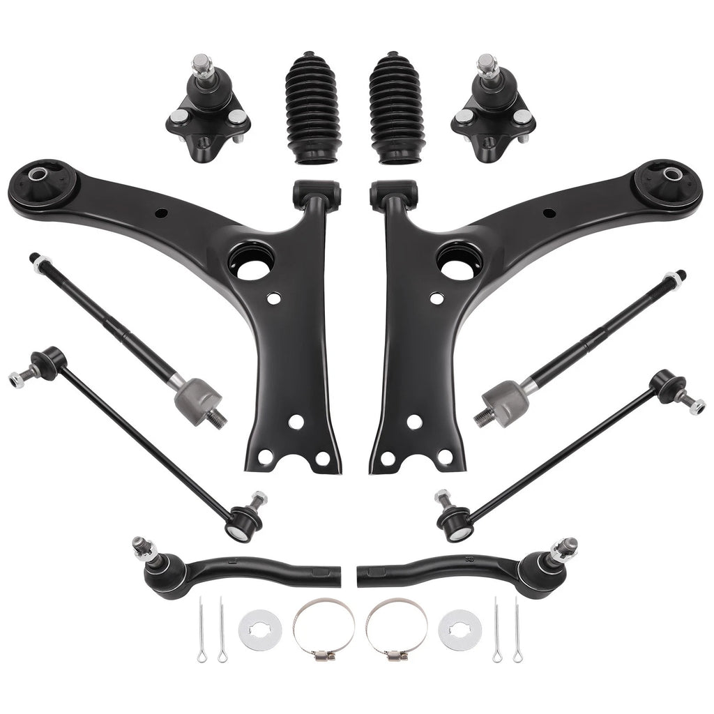 16pc Suspension Kit for Toyota Corolla (2003–2008) Front Rear Struts Control Arms