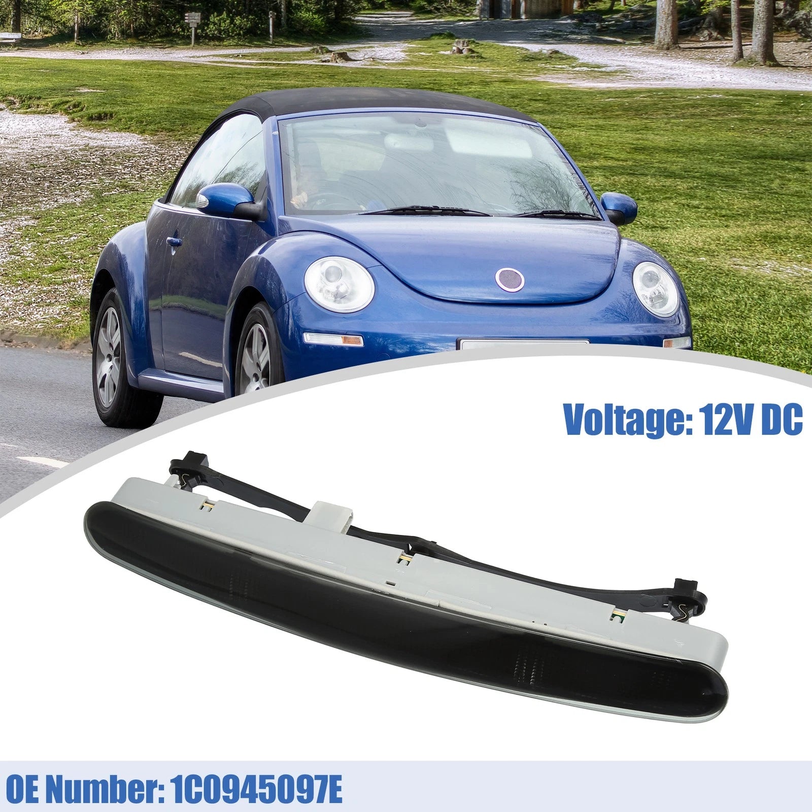 Third Rear Brake Stop Light 1C0945097E for Volkswagen Beetle (2003–2010)
