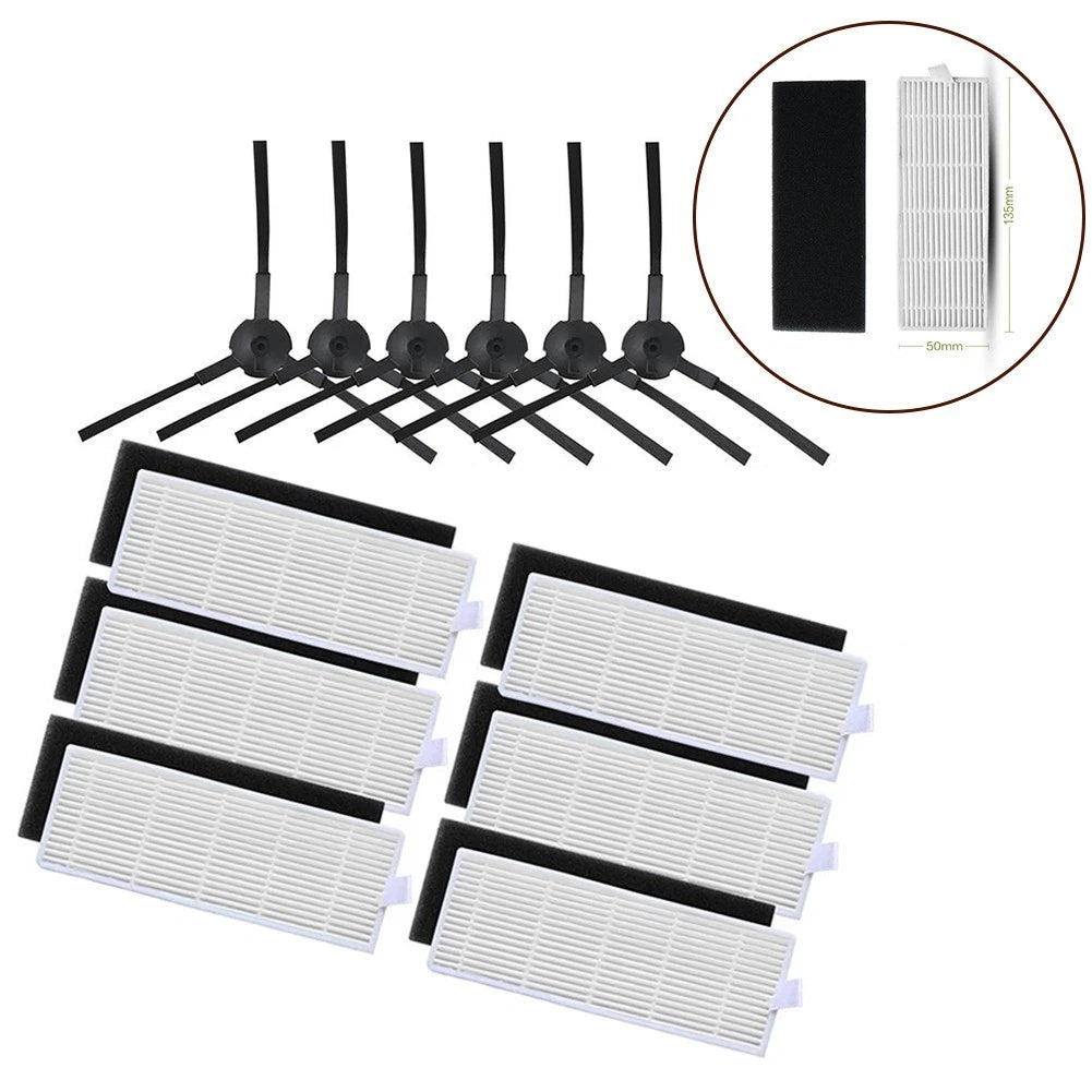 Accessory Pack Filters & Side Brushes for Vacuums (Compatible)