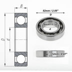 Deep Groove Ball Bearing 28x52x12mm for Scooter Skateboard (P5)