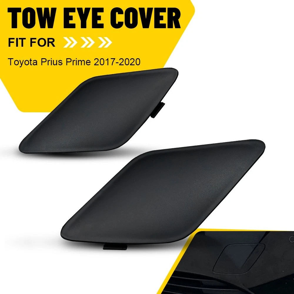 Set of 2 Tow Hook Eye Cap Covers for Toyota Prius Prime (2017–2020)