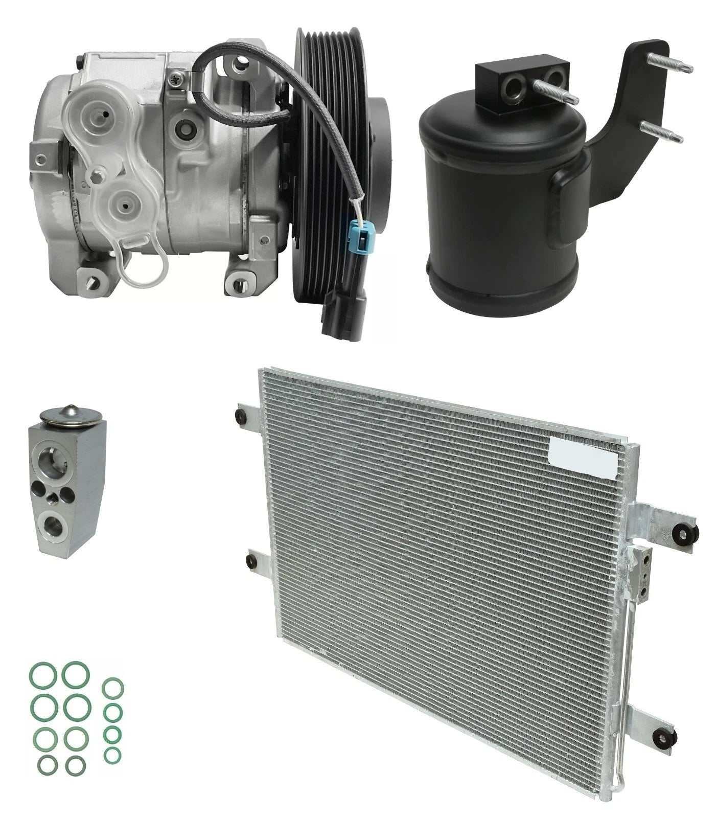 AC Compressor Kit With Condenser Replacement for Freightliner Cascadia (2011–2018)
