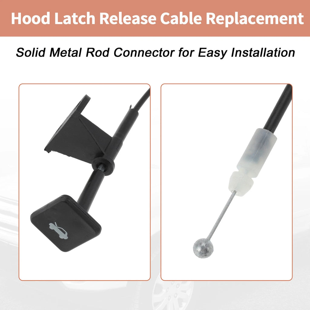 Hood Latch Release Cable w/ Handle for Honda CR-V (2002–2006) No. 74130S9AA01ZA