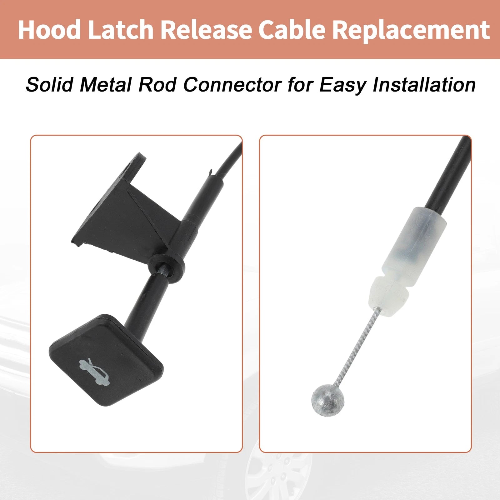 Hood Latch Release Cable w/ Handle for Honda CR-V (2002–2006) No. 74130S9AA01ZA
