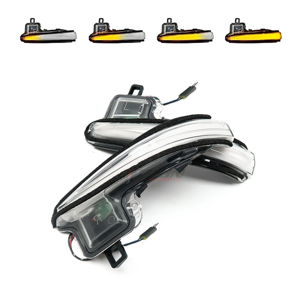 Amber Sequential LED Side Mirror Signal Lights for Toyota Alphard Vellfire