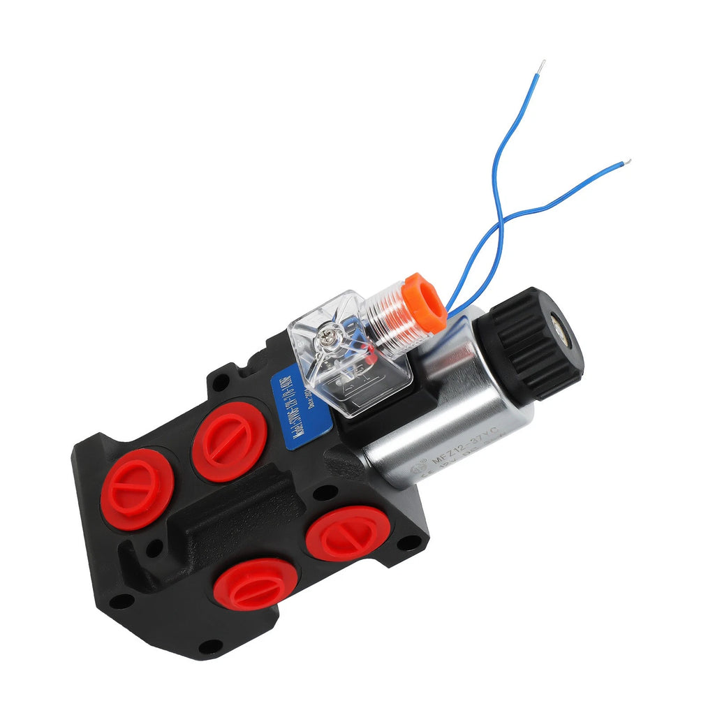 Hydraulic Control Valve 6-Port 12VDC 13GPM SAE Thread 3625PSI for