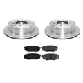Brake Kit Rear 345mm Disc Rotors Pads for Toyota Land Cruiser Lexus LX