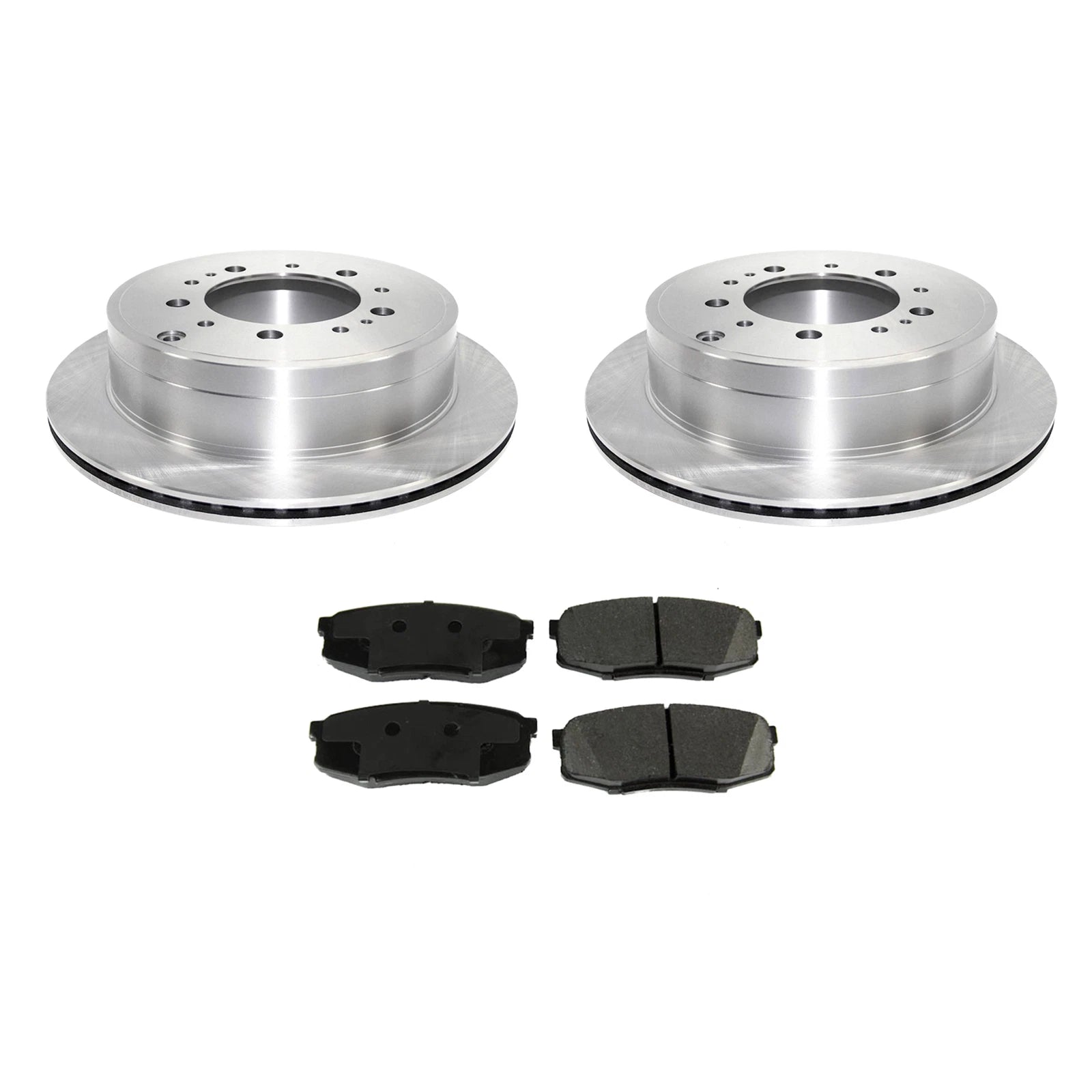 Brake Kit Rear 345mm Disc Rotors Pads for Toyota Land Cruiser Lexus LX