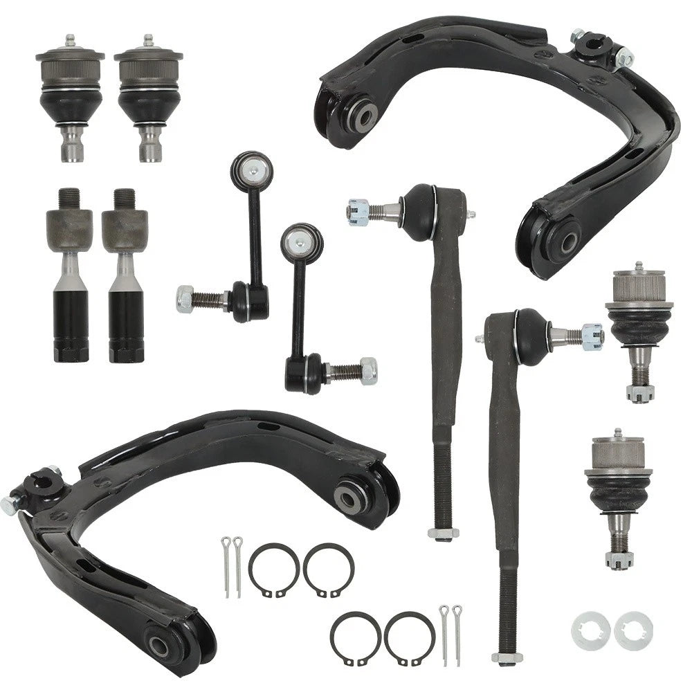 Set of 12 Front Control Arm Tie Rod Ball Joints for Chevy Trailblazer (2004–2007)