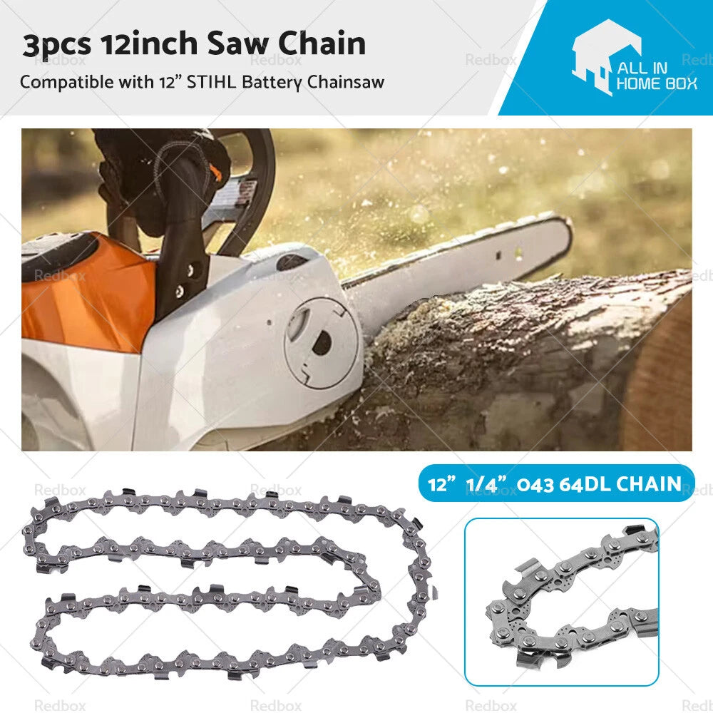 3PCS Saw Chain for STIHL MSA 120C-BQ (2018–2023) ACS18B ACS18BS6