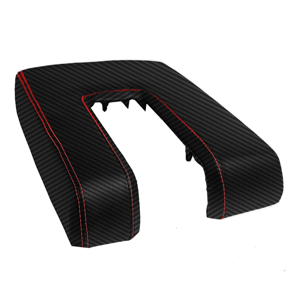 Console Armrest Lid Cover for Toyota Tundra (2014–2019) Red Stitch