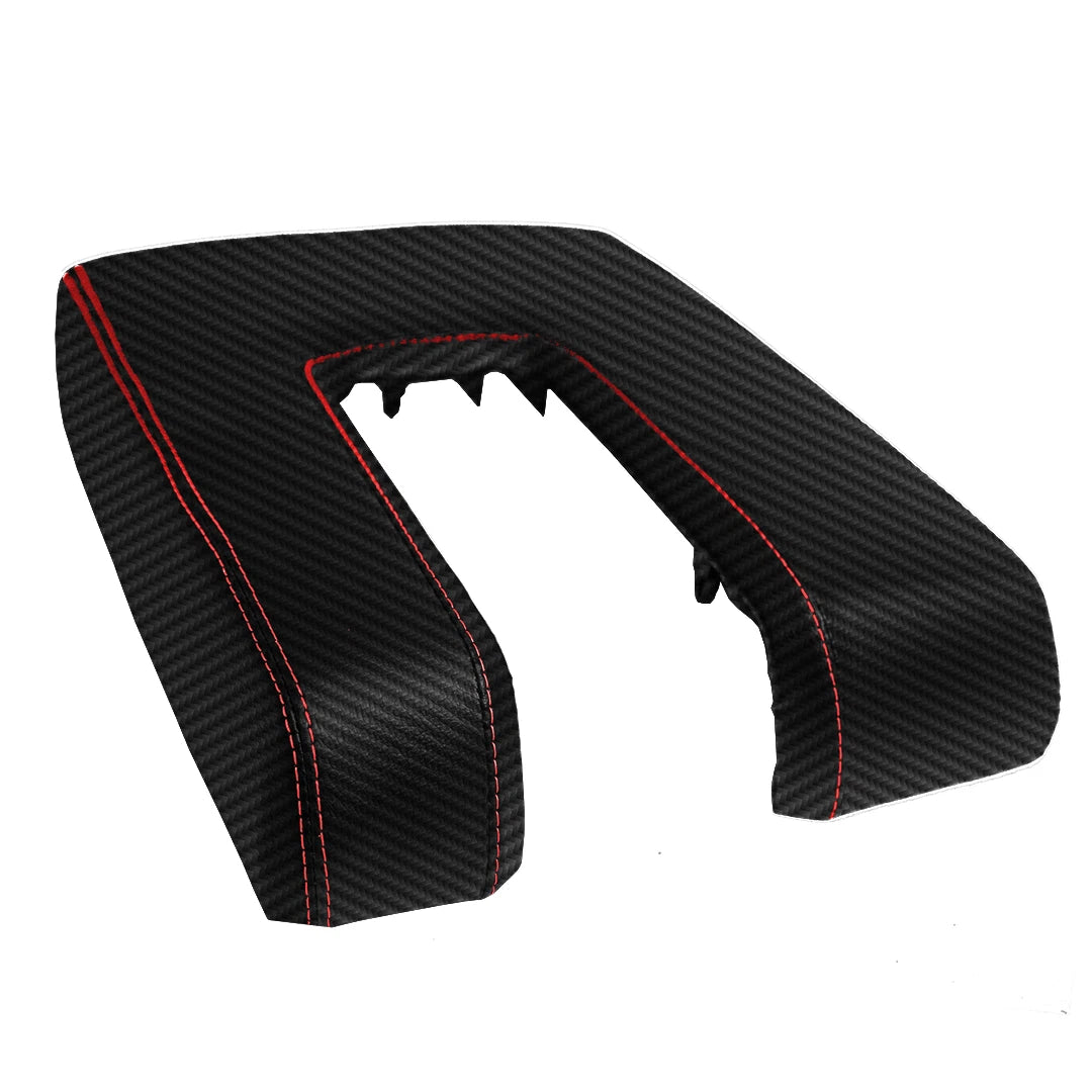 Console Armrest Lid Cover for Toyota Tundra (2014–2019) Red Stitch