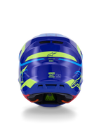 Alpinestars SM7 Deed Off-Road Helmet for Large Size (Blue/Yellow Fluo)