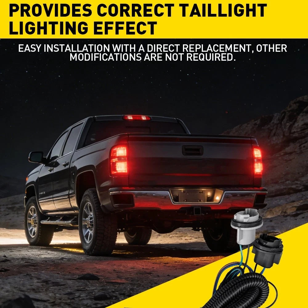 2X Tail Light Harness for Chevy Silverado 1500 2500 3500 HD (2007-2014)
