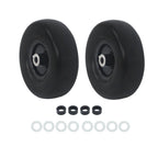 2-Pack Flat Free Tire and Wheel Assembly for Lawnmower