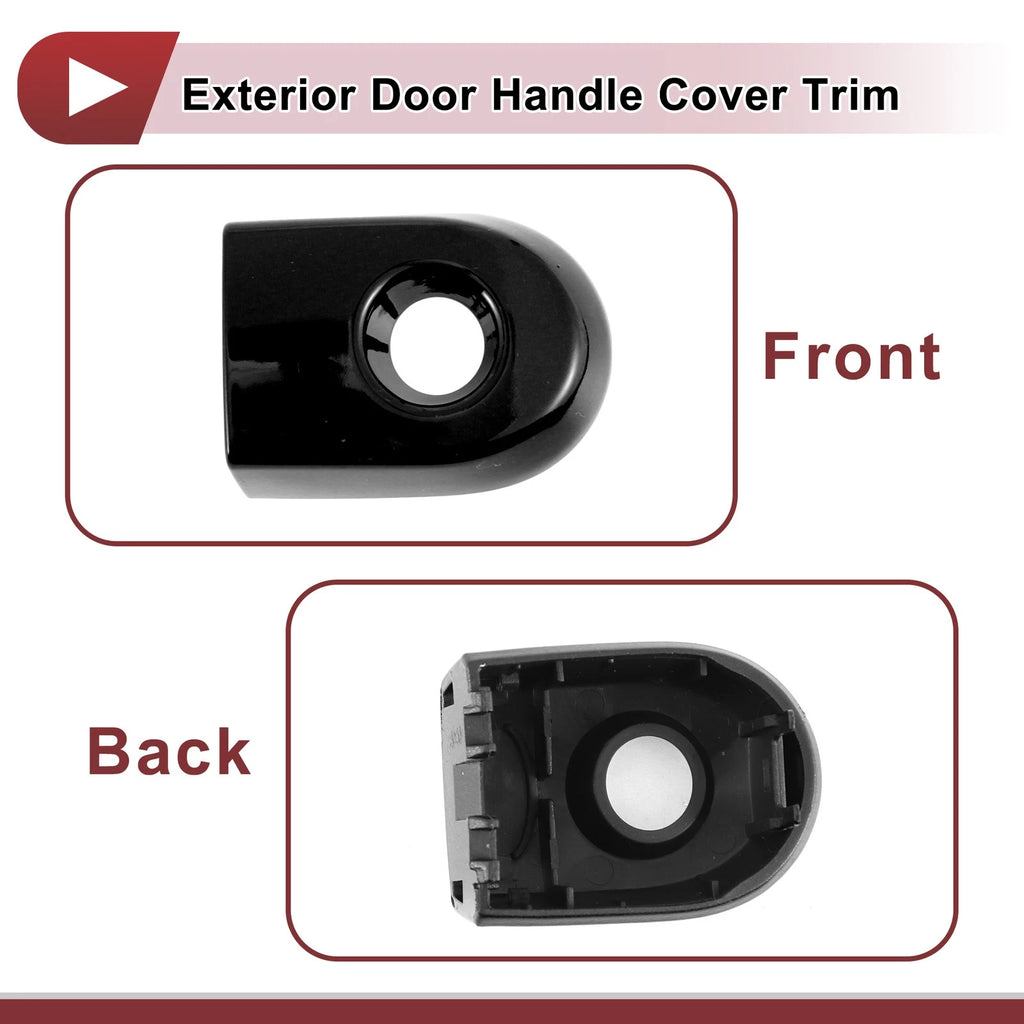 Exterior Door Handle Cover Trim No. 80644EL11A for Nissan Versa (2007–2012) Black