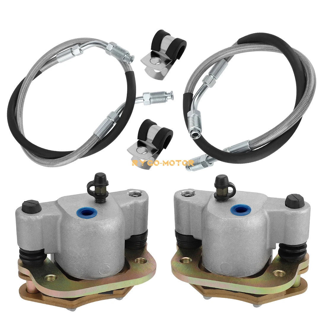 Front Brake Calipers & Hose Lines for Polaris Trail Boss 250 (1988–1991)