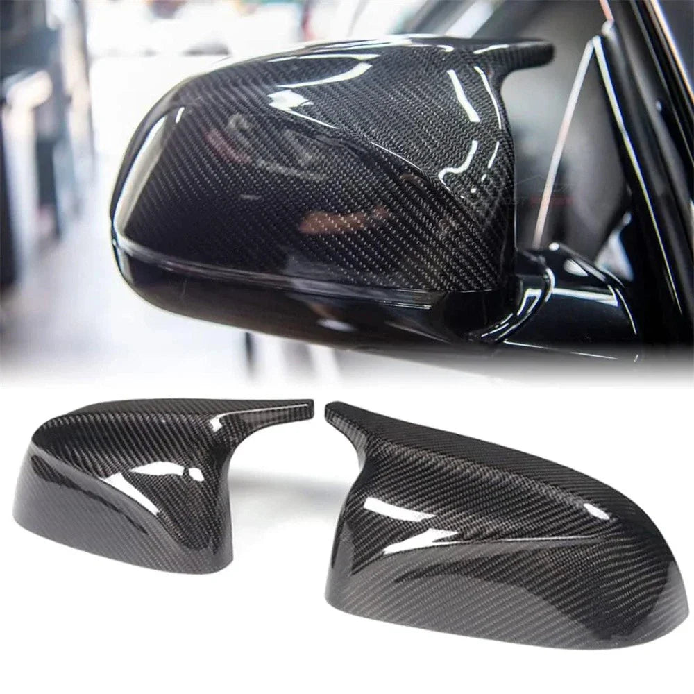 Real Carbon Fiber Side Mirror Cover Caps for BMW G05 X5, G01 G03, X4 (2018-2023)