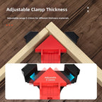 4 Piece Adjustable Right Angle Clamp Set 5-22mm for Wood Frame Projects