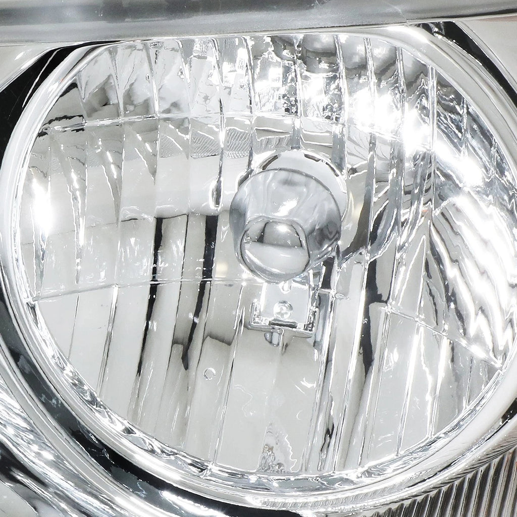 Pair of Chrome/Clear Signal Headlight Lamps for Ford F150 (2004–2008)