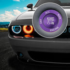 Engine Push Start Stop Button Cover Kit for Dodge Charger Challenger (2015-2023)
