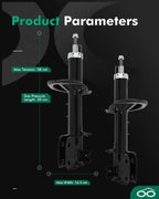 Front Pair Gas Suspension Struts Shocks for Suzuki SX4 (2007–2013)