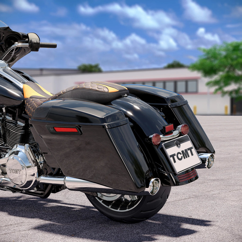 4" Extended Hard Saddlebags for Harley Touring CVO Street Road Glide (2014–2024)