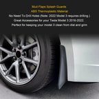 Set of 4 Mud Flaps for Tesla Model 3 (2016-2022)