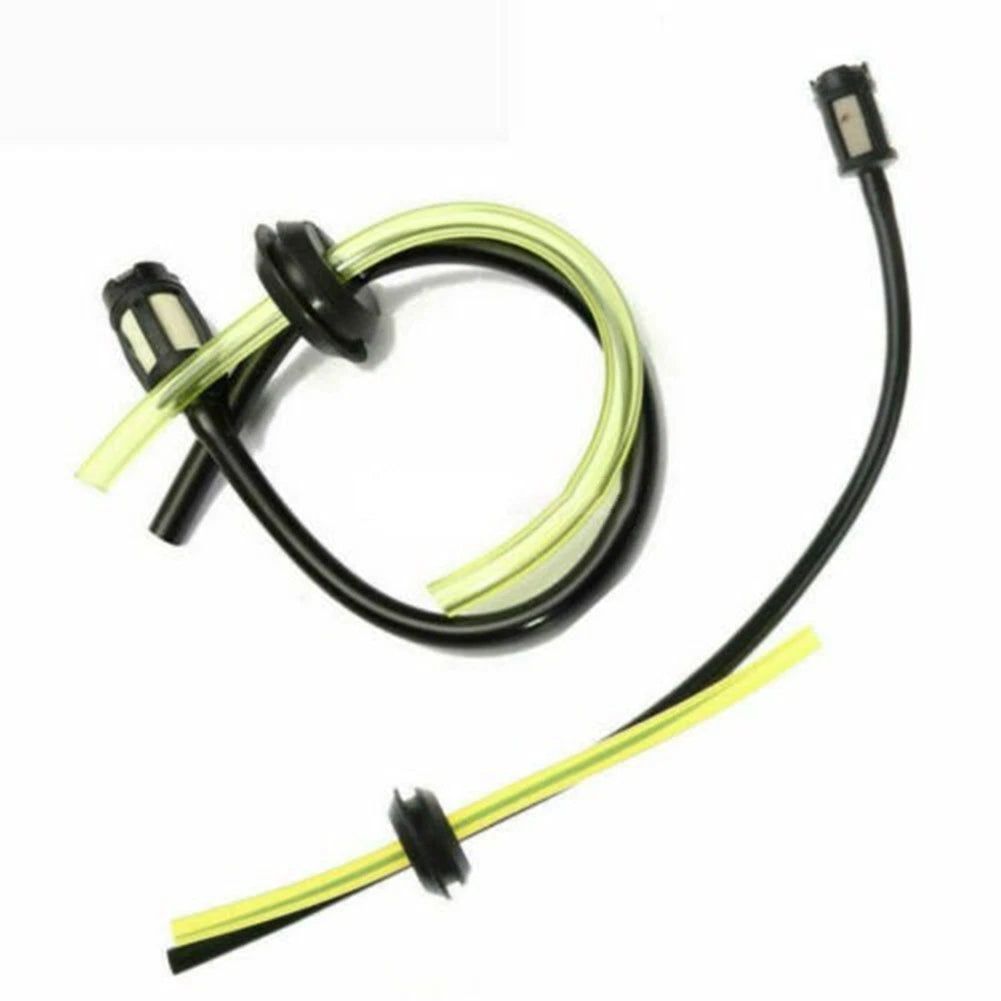 Fuel Hose Pipe Set of 4 for Garden Use (ABS, Black/Yellow)