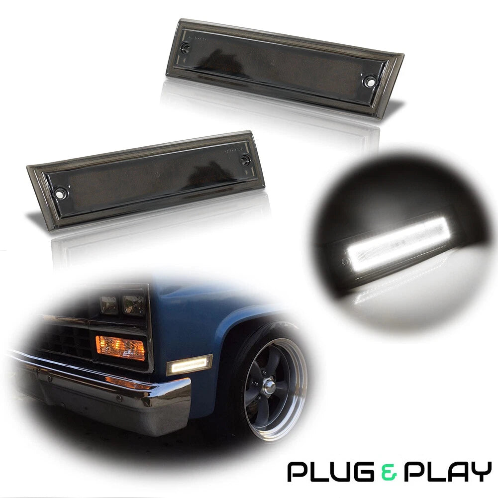 2X White LED Side Marker Lights for Chevrolet GMC Blazer Jimmy Suburban