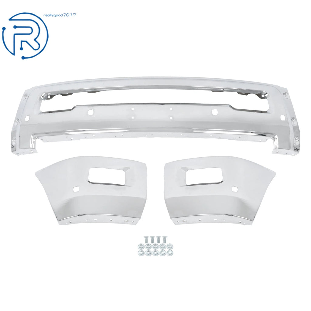 Chrome Split Front Bumper Face Bar for RAM 2500 3500 (2010-2018)
