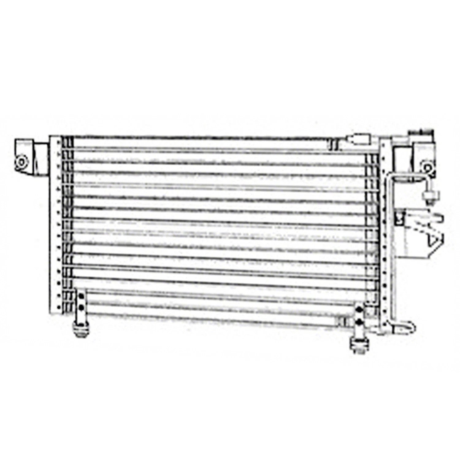 A/C Condenser Replacement Repair Part for 1998–2001 Honda Passport